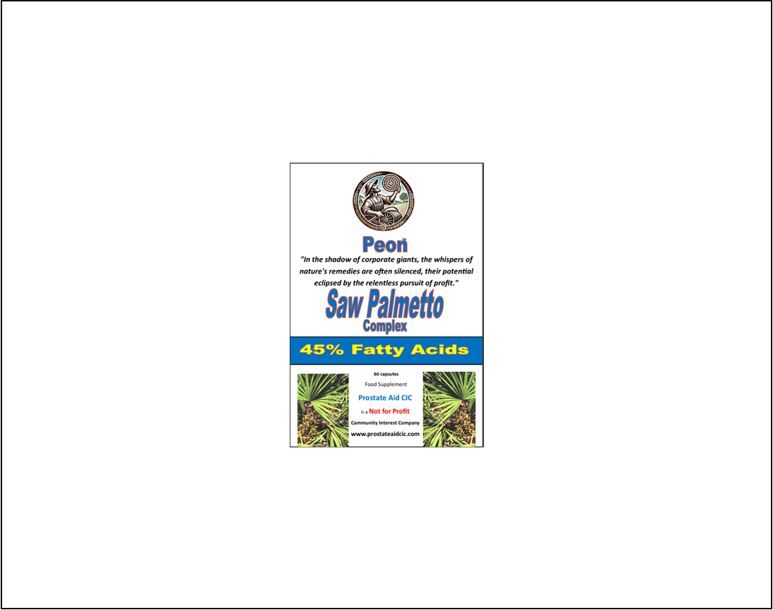 Peon for Prostate Performance: A Powerful Blend for Men’s Health and Vitality