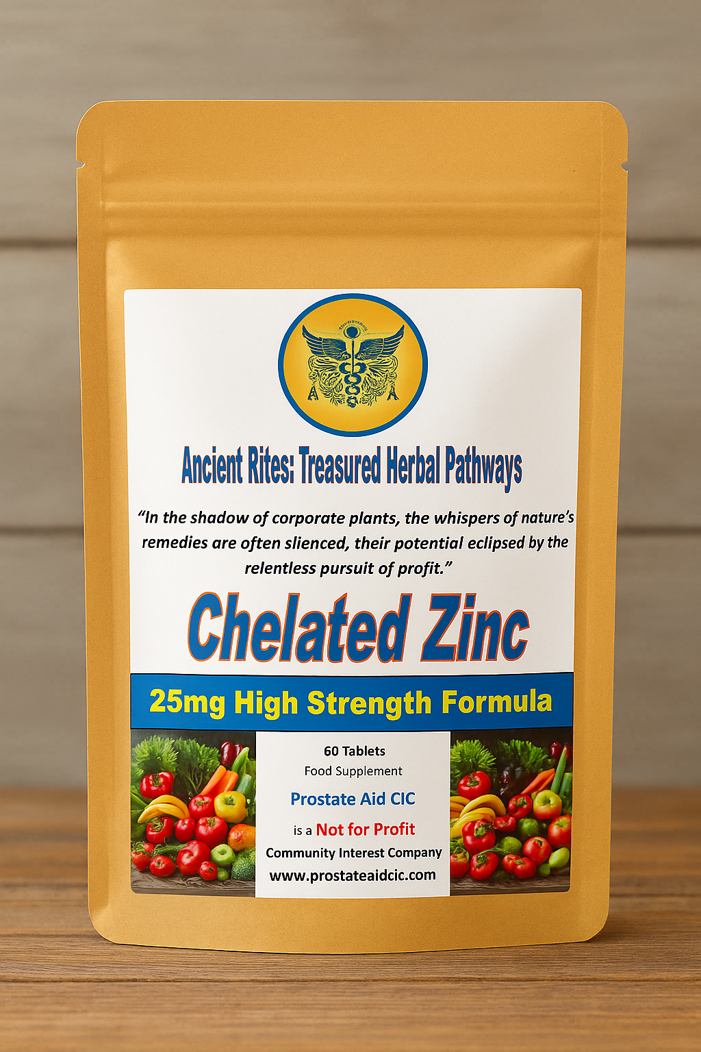 Chelated Zinc 60 Tablets