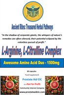 L-arginine L-citrulline Complex 60 Capsules