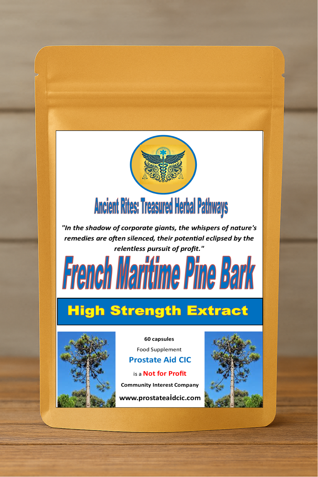 French Maritime Pine Bark Extract 60 Capsules