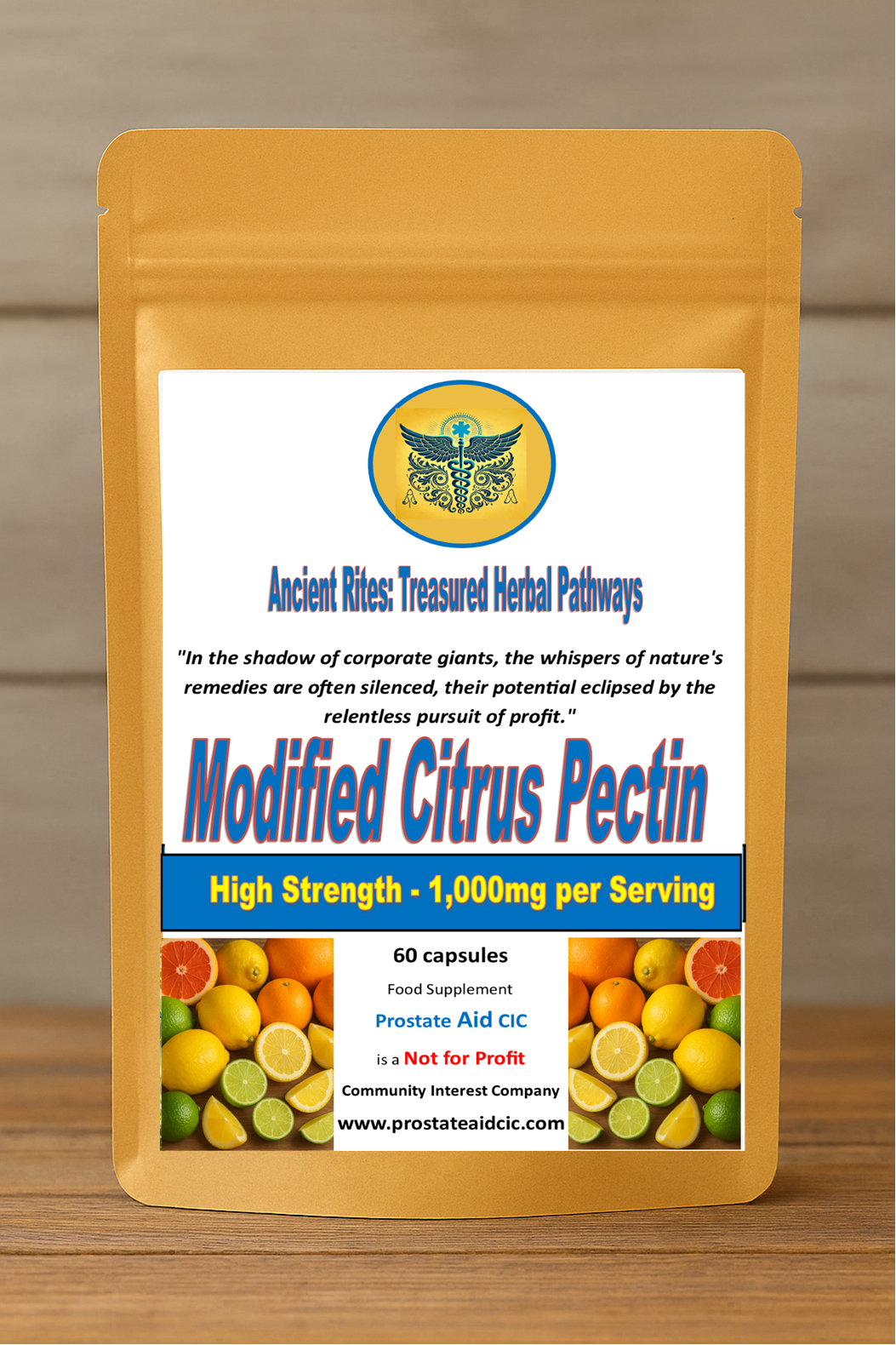 Modified Citrus Pectin 60 Capsules