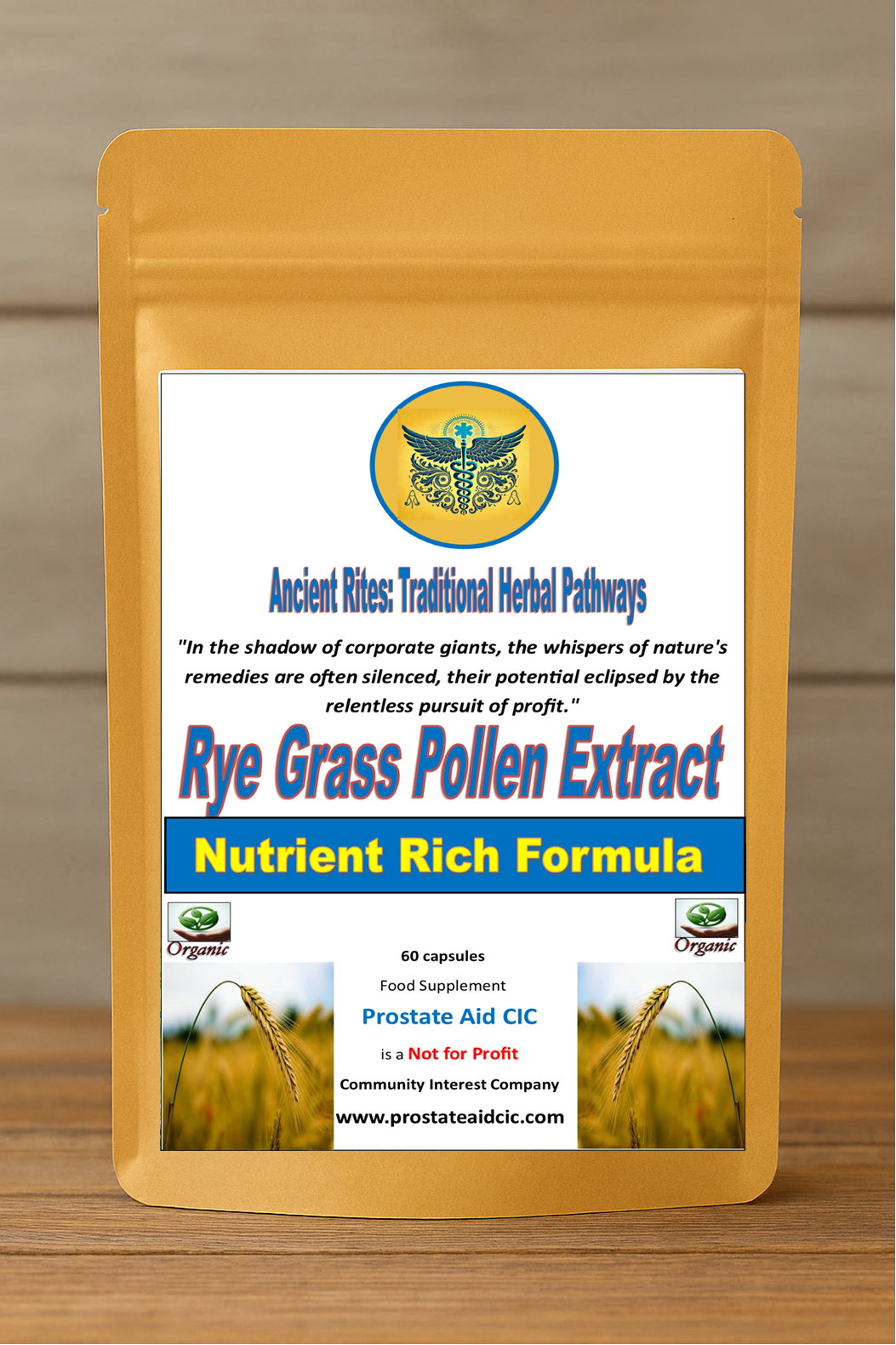 Rye Grass Pollen Extract 60 Capsules