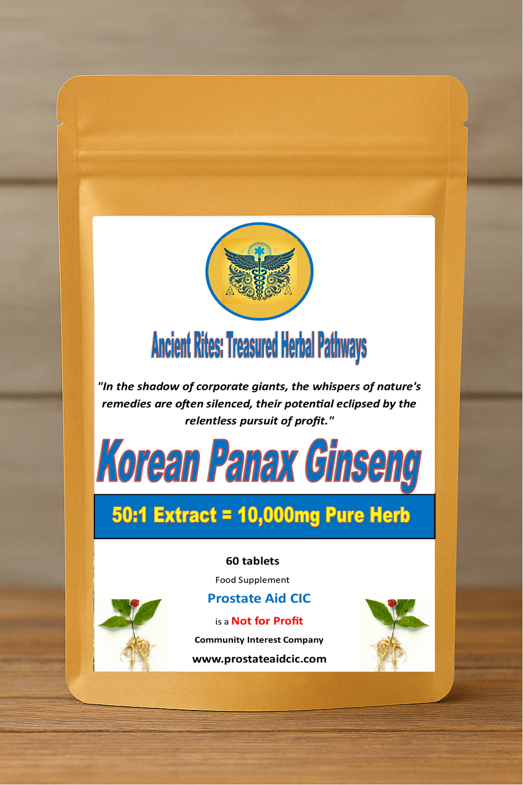 Korean Panax Ginseng 60 Tablets