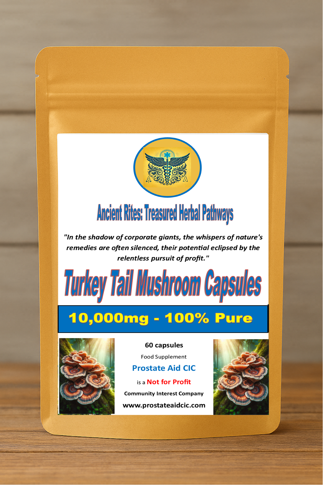 Turkey Tail Mushroom 60 Capsules