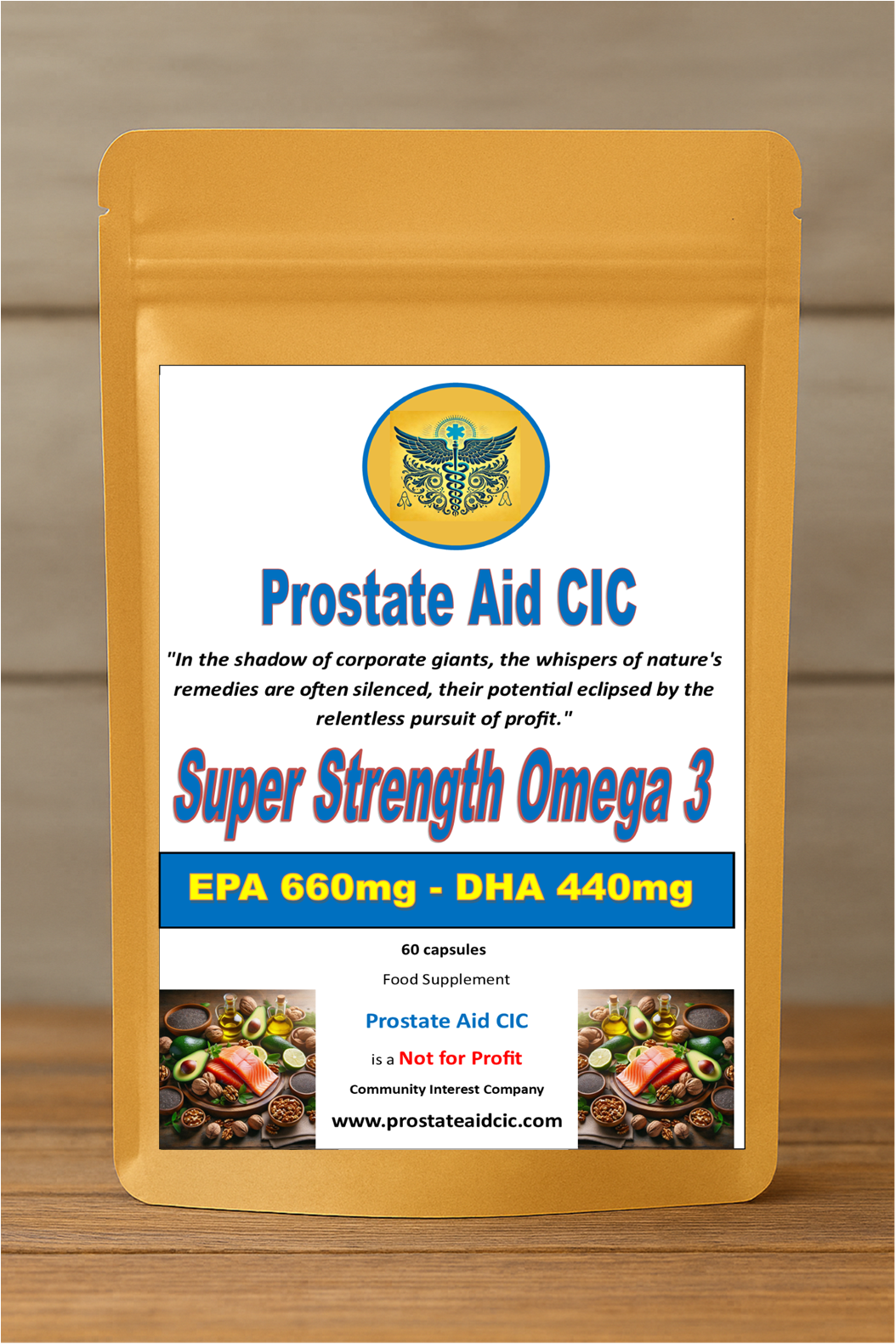 Omega-3 Fish Oil 1000mg| EPA 660mg & DHA 440mg Content | 60 Capsules ...