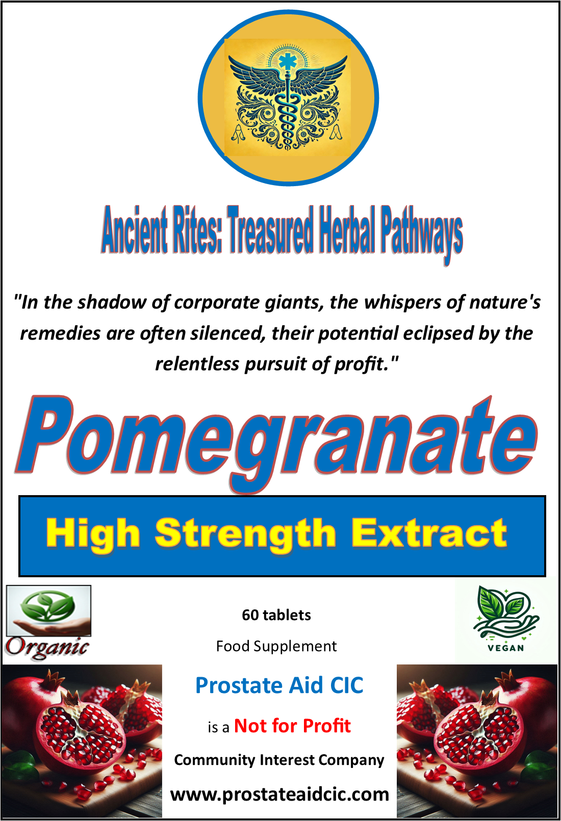 Pomegranate Extract   60 Capsules