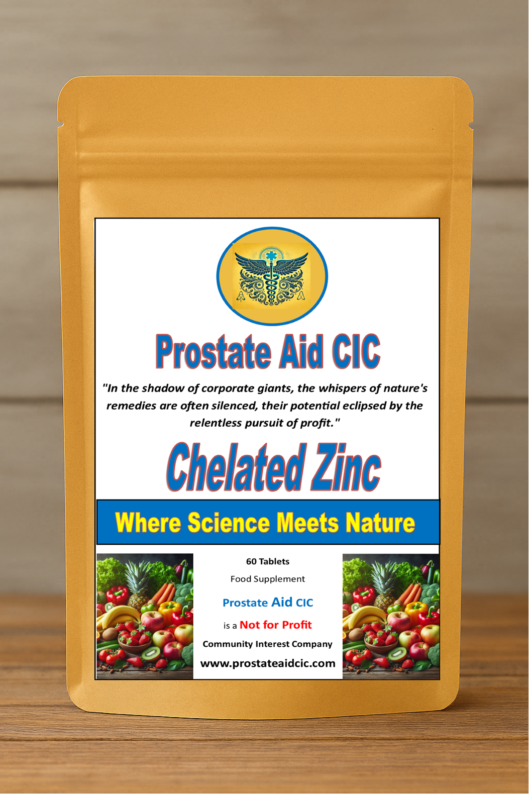 Chelated Zinc 60 Tablets