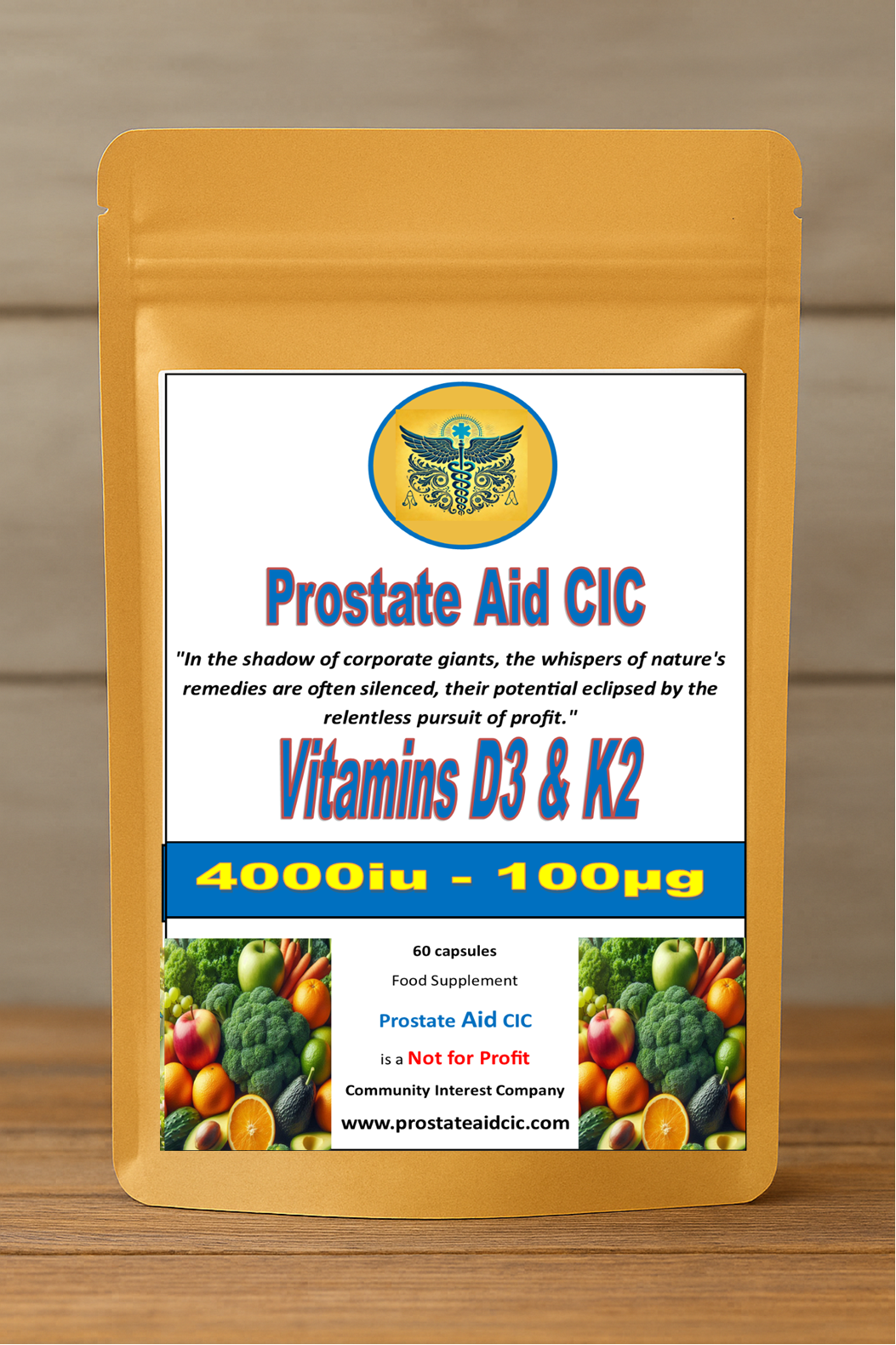 Vitamins D3 & K2 60 Capsules