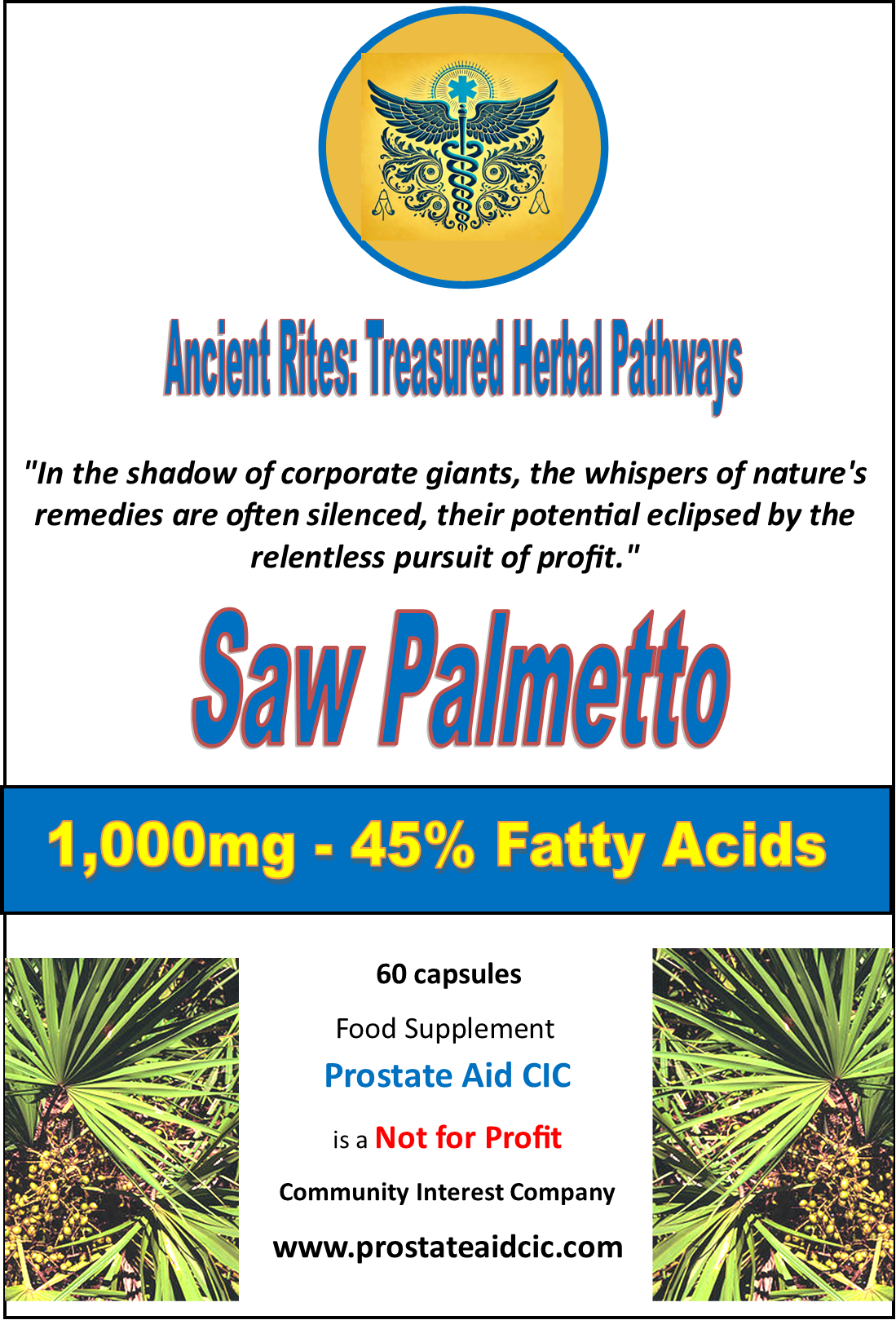 Saw Palmetto 60 Capsules