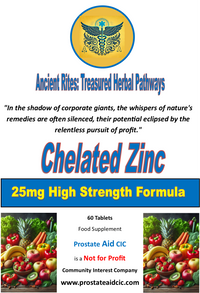 Chelated Zinc 60 Tablets
